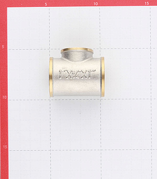 Тройник переходной 1 ВР(г) х 3/4 ВР(г) х 1 ВР(г) латунный