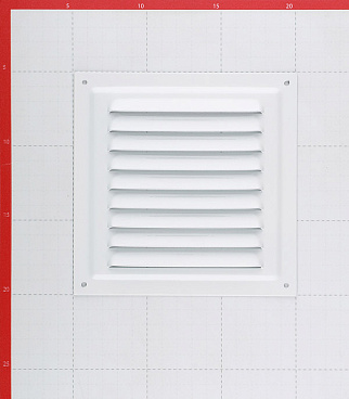 Решетка вентиляционная стальная Era 150х150 мм с сеткой белая