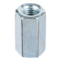 Гайка соединительная оцинкованная М10 х30 мм DIN 6334 (1 кг)