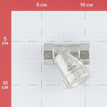 Фильтр косой Valtec с заглушкой 1/2 ВР(г) х 1/2 ВР(г) (VT.193.N.04)