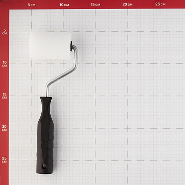 Валик поролон 60 мм d45 мм для водной основы с ручкой Hesler Drezden