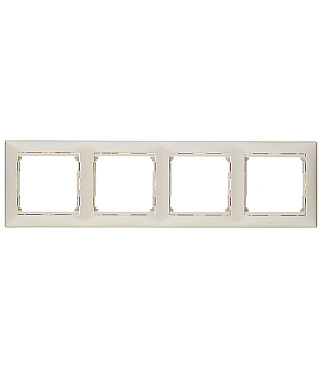 Рамка Legrand Valena четырехместная слоновая кость (695634)