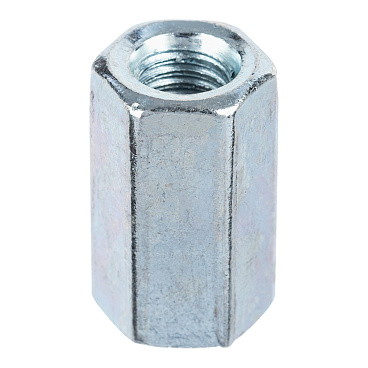Гайка соединительная оцинкованная М10 х30 мм DIN 6334 (1 кг)