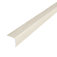 Уголок для плитки ламинированный скошенный край алюминиевый 2700х20х20 мм сосна скания