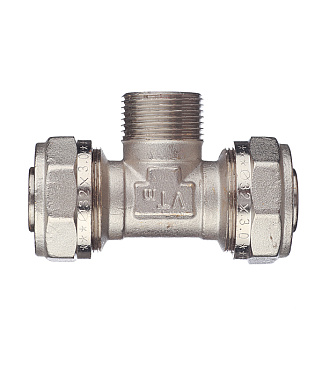 Тройник VALTEC (VTm.333.N.320632) 32 обж(ц) х 1 НР(ш) х 32 обж(ц)