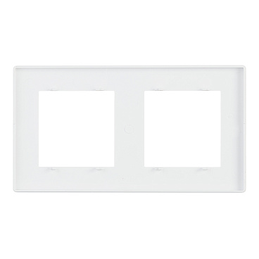 Рамка Simon 24 Harmonie двухместная белая (2400620-030)