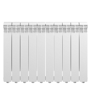 Радиатор алюминиевый Global Iseo 500 мм 10 секций 1" боковое подключение белый