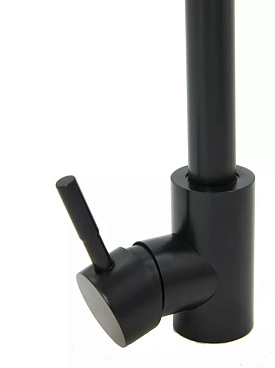 Смеситель для кухни WaMix черный с высоким поворотным изливом однорычажный (WM240318-4)