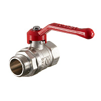 Кран шаровой латунный Valtec 3/4 ВР(г) х 3/4 НР(ш) ручка прямой (VT.121.N.05)
