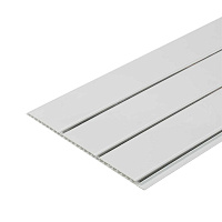 Панель ПВХ 250х3000х8 мм Stella Premium 3-х секционная глянцевая silver line 0,75 кв.м