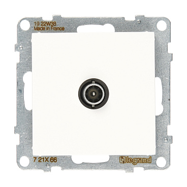 Розетка телевизионная Legrand Suno встраиваемая белая (721166)