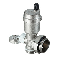 Тройник коллекторный Stout 1" с автоматическим воздухоотводчиком и дренажным вентилем (SMS-1000-010001)