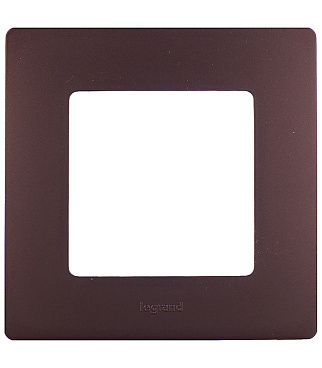 Рамка Legrand Etika одноместная какао (672571)