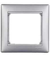 Рамка Legrand Valena одноместная алюминий (694330)