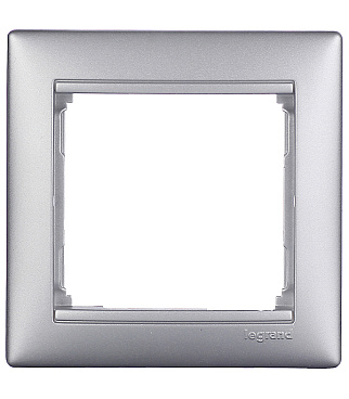 Рамка Legrand Valena одноместная алюминий (694330)