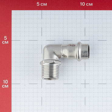 Угол VALTEC (VTi.953.I.001504) 90° 15 мм х 1/2 НР(ш) нержавеющая сталь