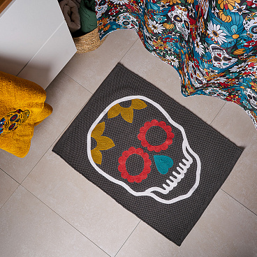 Коврик для ванной разноцветный 60х80 см Moroshka Los Muertos (A66-20)