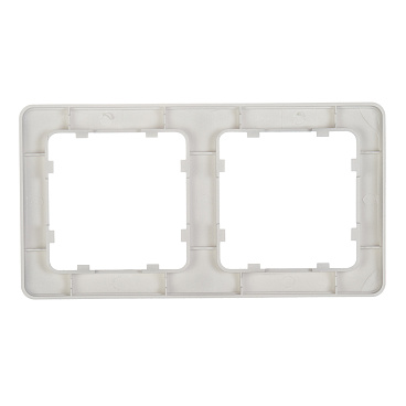 Рамка Hegel Master двухместная серебро (Р402-06)