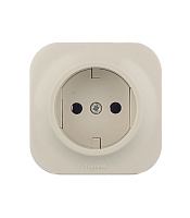 Розетка Legrand Quteo накладная слоновая кость (782240)