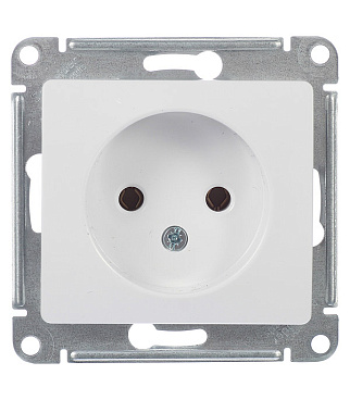 Розетка Systeme Electric Glossa встраиваемая белая (GSL000141)