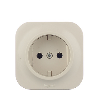 Розетка Legrand Quteo накладная слоновая кость (782240)