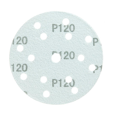Диск шлифовальный КМ Green Film d150 мм P120 на липучку пленочная основа (5 шт.)