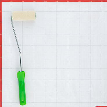 Валик велюр 100 мм d42 мм ворс 4 мм для алкидной основы с ручкой Wenzo Siena