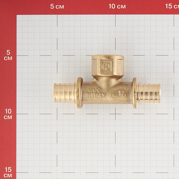 Тройник Stout 20 мм х 1/2 ВР(г) х 20 мм латунный (SFA-0028-002012)