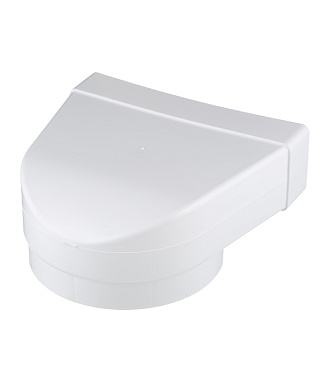 Соединитель угловой пластиковый для плоских воздуховодов 60х204 мм с круглыми d160 мм