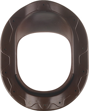 Проходной элемент Поливент для готовой кровли из металлочерепицы коричневый RAL 8017