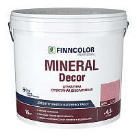 Штукатурка декоративная структурная Finncolor Mineral Decor шуба белая 1,5 мм 16 кг