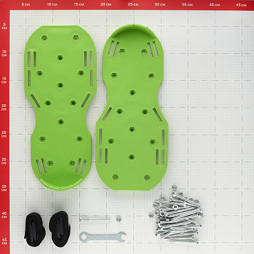 Накладки на обувь для аэрации газона полипропиленовые размер 45-46 зеленые Palisad (64498)