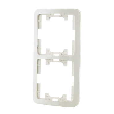 Рамка Makel Mimoza двухместная бежевая (32012)