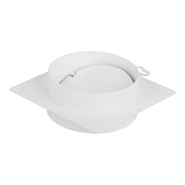 Соединитель для круглых воздуховодов Era с накладной пластиной с обратным клапаном пластиковый d125 мм