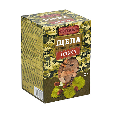 Щепа для копчения ольха Boyscout 0,49 кг 2 л