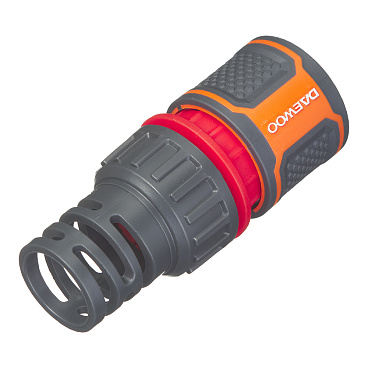 Коннектор 1/2х5/8 для шланга Daewoo пластиковый с аквастопом (DWC 2515)