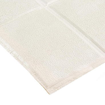 Панель самоклеящаяся вспененный полиэтилен 700х700х3 мм Grace белая плитка 0,49 кв.м