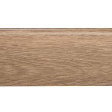 Плинтус ПВХ напольный Salag Lima 72 мм дуб бурбон натуральный 2500 мм