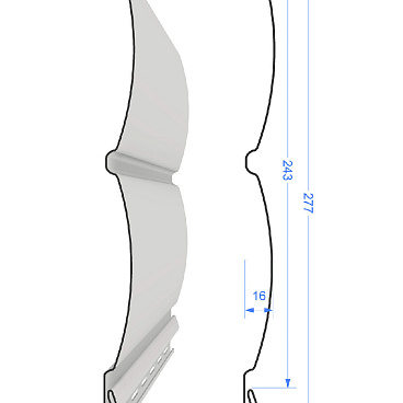 Сайдинг Docke Lux БлокХаус 3600х243 мм кедр