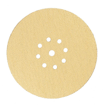 Диск шлифовальный КМ Gold d225 мм P40 на липучку бумажная основа (5 шт.)