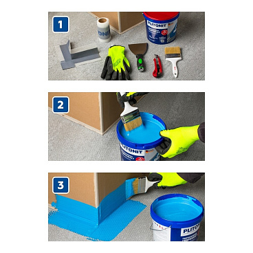 Угол гидроизоляционный внешний Plitonit ГидроЛента 120х200 мм (2 шт.)