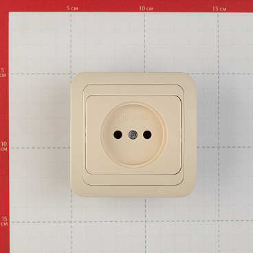 Розетка Makel Mimoza встраиваемая бежевая (25022)