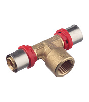 Тройник Tiemme 20(пресс) х 1/2 ВР(г) х 20(пресс)