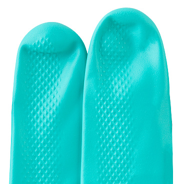 Перчатки нитриловые с хлопковым напылением водонепроницаемые Delta Plus зеленые 9 (L) (VE801VE09/9497)