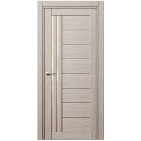 Дверь межкомнатная Корса V2 800х2000 мм финишпленка капучино со стеклом