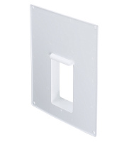 Площадка торцевая вертикальная ПТВ фланец 60х120 пластиковая для плоских воздуховодов 180х250 мм