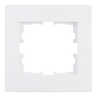 Рамка Lezard Karina одноместная белая (707-0200-146)