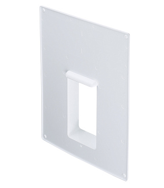 Площадка торцевая вертикальная ПТВ фланец 60х120 пластиковая для плоских воздуховодов 180х250 мм