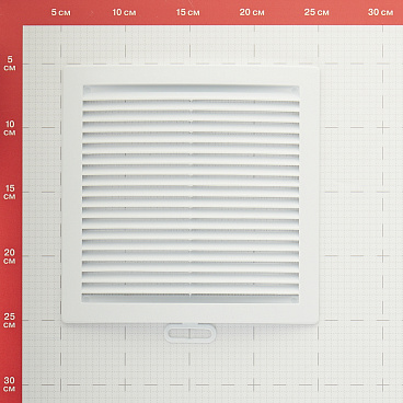 Решетка вентиляционная пластиковая приточно-вытяжная Era РЦ 200х200 мм с сеткой белая