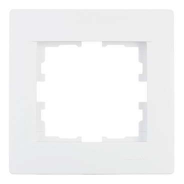 Рамка Lezard Karina одноместная белая (707-0200-146)